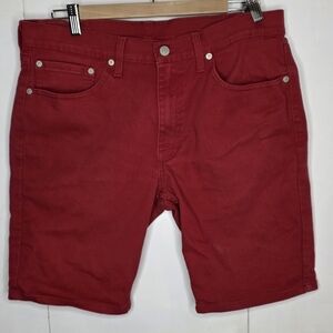 LEVI'S 511 RED SHORTS 34 WAIST